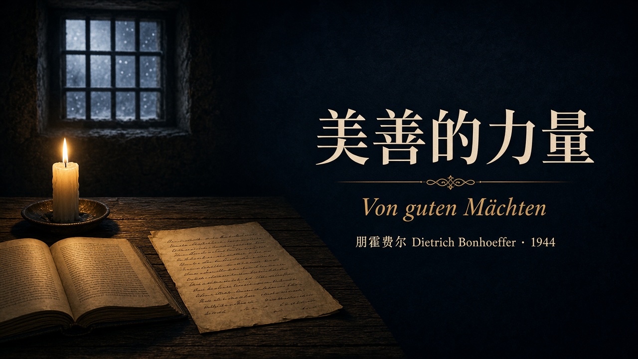 我按照汉语「依字行腔」的规律，重译了朋霍费尔的赞美诗，并且做成了卡拉OK
